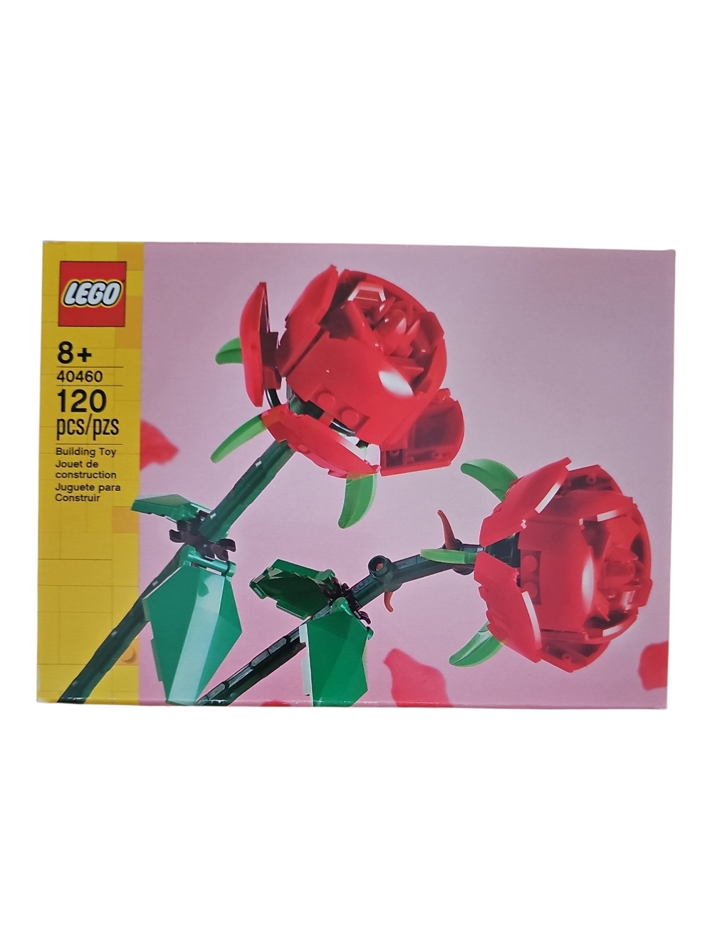 NWT LEGO Red Roses 2-flower Building Set